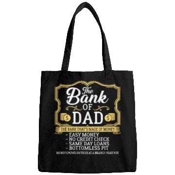 Discover The Bank Of Dad Money Grows On Trees Father's Daye Bags