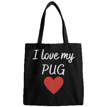 Discover I love my pug 1 Bags