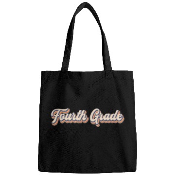 Discover Retro Fourth Grade student Teacher Back To School Bags