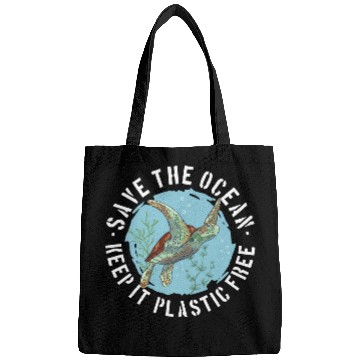 Discover Save The Ocean Keep It Plastic Free Bags