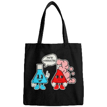 Discover Science Teacher Funny Chemistry Nerd Retro Chemist Bags