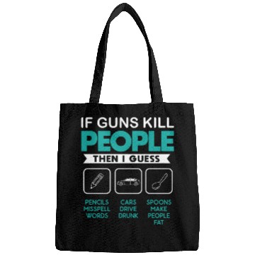 Discover If Guns People Cool Gun Ammo Lover Sarcastic Bags