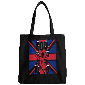 Discover God Save The King Charles British Royal Punk Bags