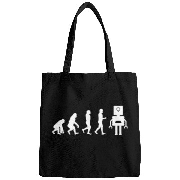 Discover Funny Robotic Machine Learning AI Evolution Robot Bags