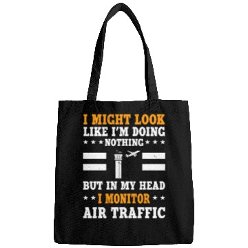 Discover Funny Air Traffic Controller Humor Aviation Safety Bags