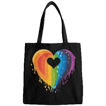 Discover LGBTQ+ Allies: Rainbow Heart, Celebrating Bags
