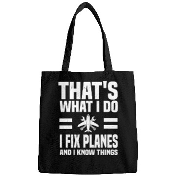 Discover Funny Aircraft Mechanic Quote Bags