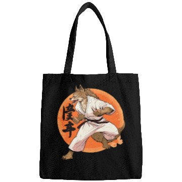 Discover Karate Wolf Martial Arts Wolf Design Bags