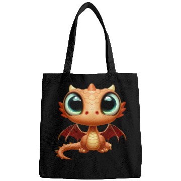 Discover CUTE BABY DRAGON FANTASY MEDIEVAL TIMES Bags