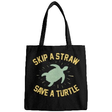 Discover Skip a Straw Save a Turtle Bags