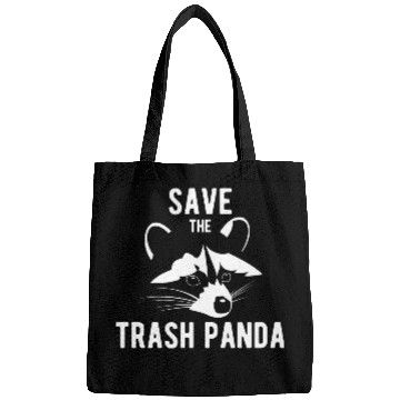 Discover Save The Trash Panda Raccoon Bags