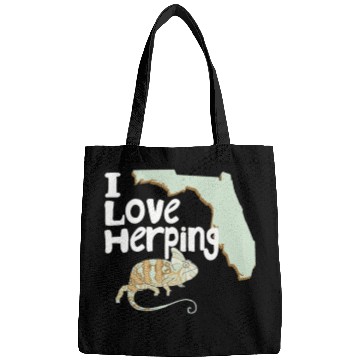 Discover Florida Chameleon I Love Herping Bags