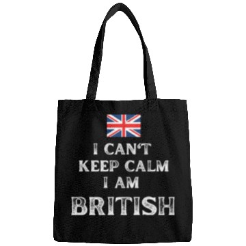 Discover I Can't Keep Calm I'm British Bags
