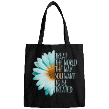 Discover Be The Change Treat The World Bags