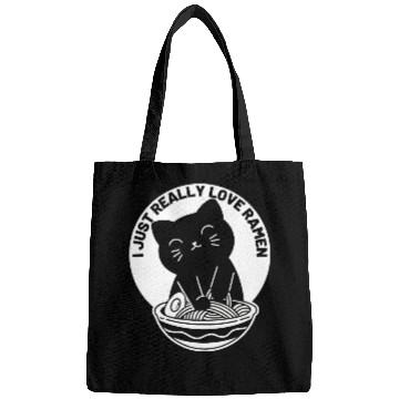 Discover I Just Really Love Ramen Cat Lover Bags
