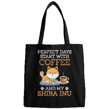 Discover Shiba Inu Dog Lover Puppy Breeder Coffee Drinker Bags