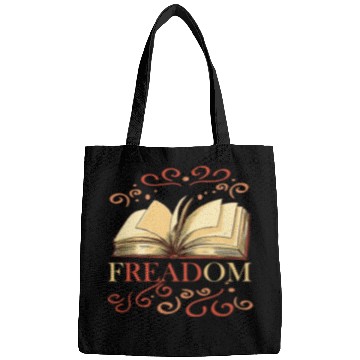 Discover Freadom book lover book worm reading librarian Bags