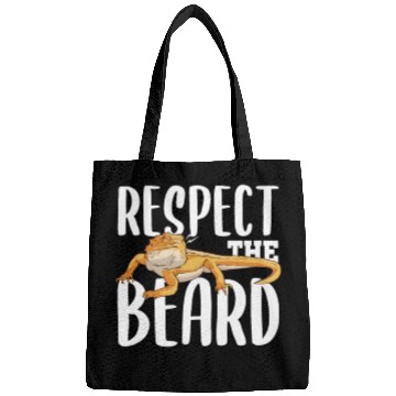 Discover RESPECT THE BEARD Gifts Reptile Lover Keeper Bags