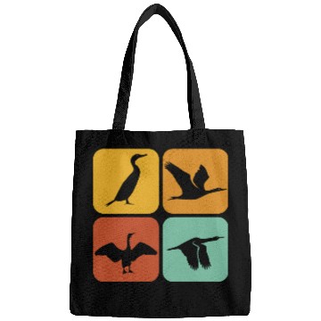 Discover Retro Cormorant Birds I Aesthetic I Cormorant Bird Bags