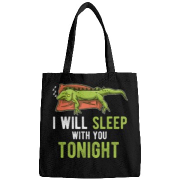 Discover Sleep Tonight Lazy Pet Reptile Lizard Funny Iguana Bags