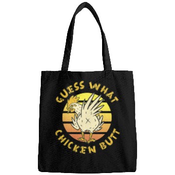 Discover Funny Guess What Chicken Butt Farmer Joking Bags