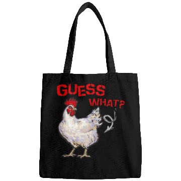 Discover Funny Guess What Chicken Butt Farmer Chicken Buffs Bags