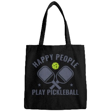 Discover Pickleball Happy People Play Pickleball Funny Bags