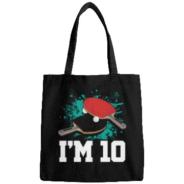Discover I'm 10 Table Tennis Player Sports Kid 10th Bags