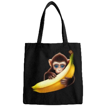 Discover Monkey hide and seek banana Bags