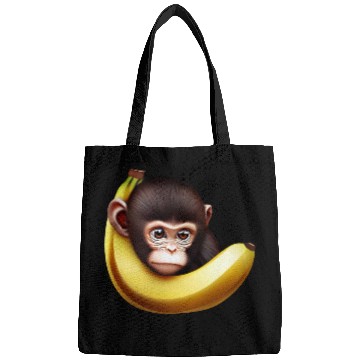 Discover Monkey hide and seek banana Bags