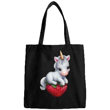 Discover Unicorn on strawberry Bags