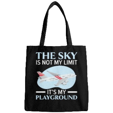 Discover Airplane Plane Pilot Aviator Sky Flight Instructor Bags