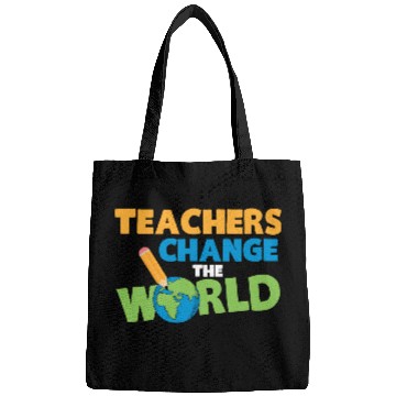 Discover Teachers Change The World Funny Bags