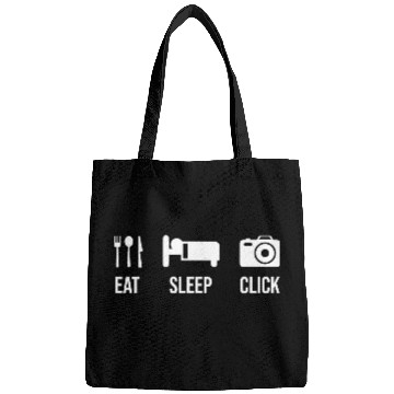Discover Eat Sleep Click Photography Design Bags