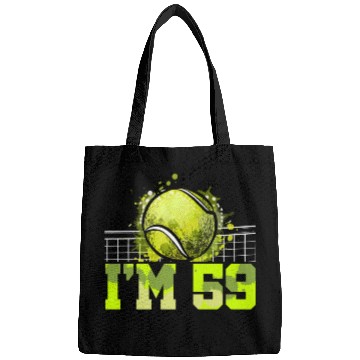 Discover I'm 59 Racket Sports Tennis Player Adult 59th Bags