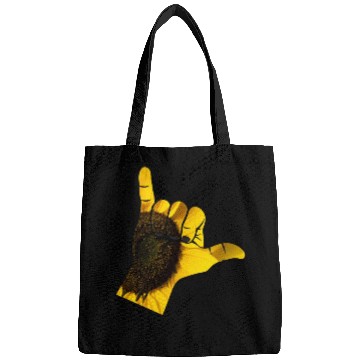 Discover Shaka Hand On Yellow Sunflower Plant Bags