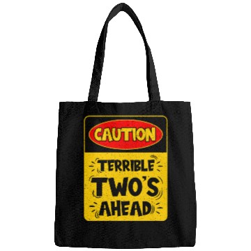 Discover Caution Terrible Two's Ahead Bags