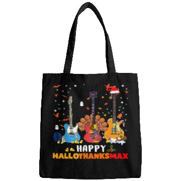 Discover Guitar Happy Hallothanksmas Halloween Thanksgiving Bags