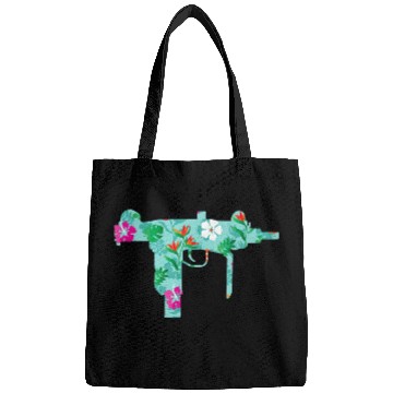 Discover Tropical Gun Lover Firearm Beach Hawaiian Bags