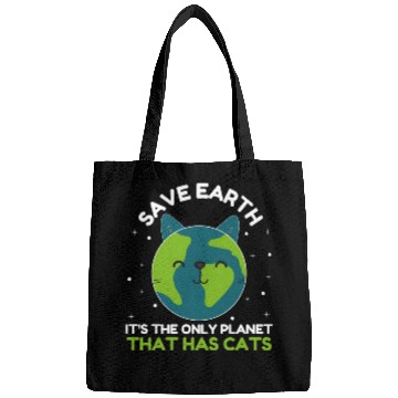 Discover World Earth Day Anniversary Cat Lover Bags