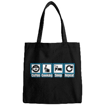 Discover Chef Coffee Cooking Sleep Repeat Bags
