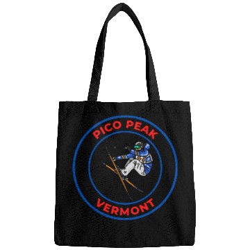 Discover Retro Skiing in Pico Peak Vermont Holiday Souvenir Bags