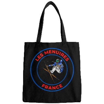 Discover Retro Cool Skiing in Les Menuires France Souvenir Bags