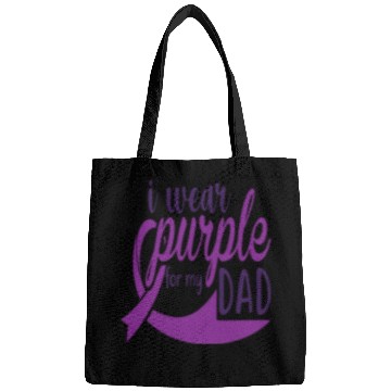 Discover I Wear Purple For My Dad Bags