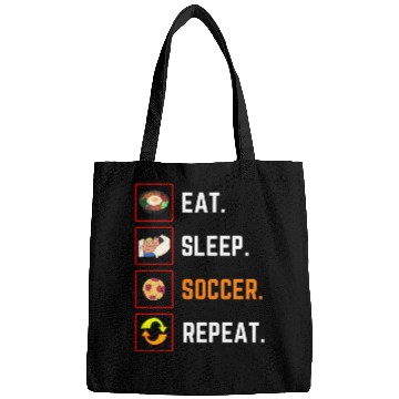 Discover Funny Eat Sleep soccer Repeat Gift Bags