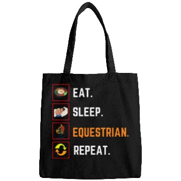 Discover Funny Eat Sleep equestrian Repeat Gift Bags