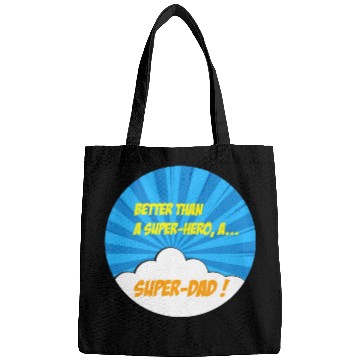 Discover Super-dad super-hero Best dad Father's day Comics Bags