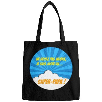 Discover Super-dad super-hero Best dad Father's day Comics Bags