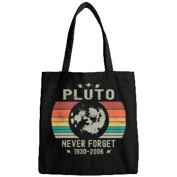 Discover Funny Space Science Pluto Never Forget Astronomy Bags