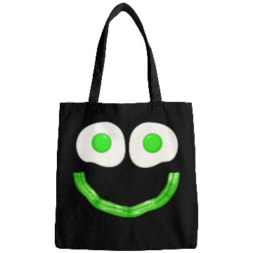 Discover Funny Green Eggs Smile Face Ham Bags
